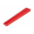 Tekton 18-Tool 3/8 Inch Drive Flare Nut Crowfoot Wrench Organizer Rack, Red (8-27 mm) ORG25218